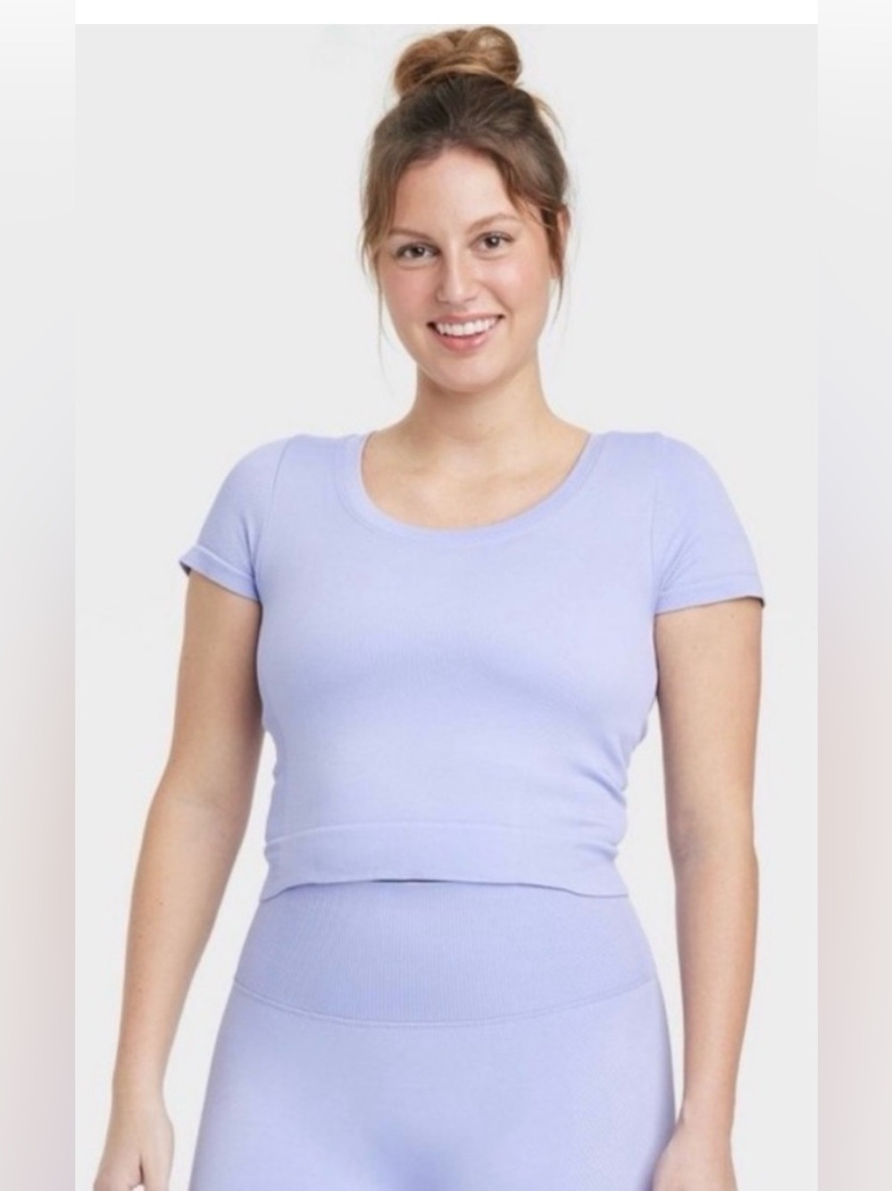 All In Motion Ribbed Cropped Shirt